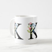 Initial-Monogramm-K-Tasse Kaffeetasse (Vorderseite Links)