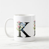 Initial-Monogramm-K-Tasse Kaffeetasse (Links)