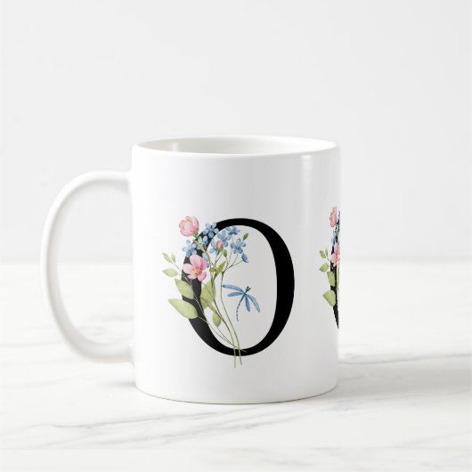 Initial-Monogramm-O-Tasse Kaffeetasse (Links)