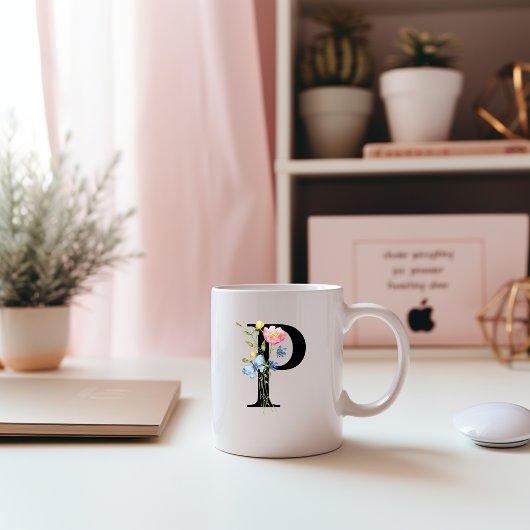 Initial-Monogramm-P-Tasse Kaffeetasse