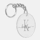 Initial Monogramm Schlüsselanhänger (Vorderseite links)