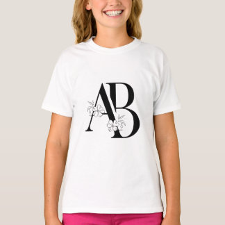 Initial-Monogramm T-Shirt