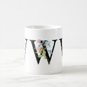 Initial-Monogramm-W-Tasse Kaffeetasse (Mittel)