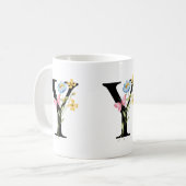 Initial-Monogramm-Y-Tasse Kaffeetasse (Vorderseite Links)