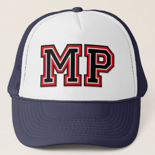Initial "MP" Monogramm Truckerkappe