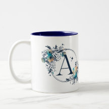 Initial Mystic Floral Monogram - Letter A
