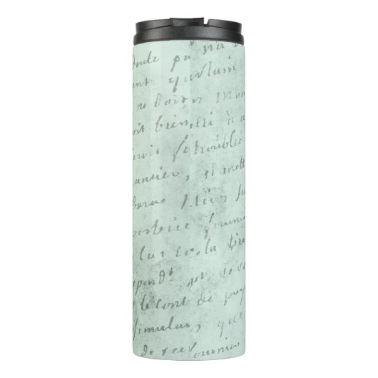 Initial N extravagant florale Monogramm Thermosbecher (Rückseite)