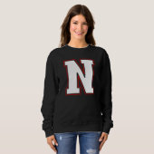 Initial N Monogram N Letter N Capital Alphabet Sweatshirt (Vorne ganz)
