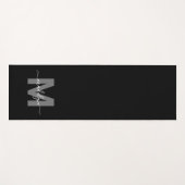 Initial-Name des Monogramms für benutzerdefinierte Yogamatte (Vorderseite (Horizontal))