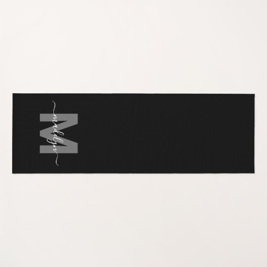Initial-Name des Monogramms für benutzerdefinierte Yogamatte (Vorderseite (Horizontal))