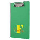 Initial + Name Personalisiert - Einfach anpassen - Klemmbrett (Links)