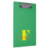 Initial + Name Personalisiert - Einfach anpassen - Klemmbrett (Rechts)