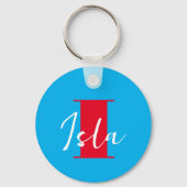 Initial + Name Personalisiert - Einfach anpassen - Schlüsselanhänger (Vorderseite)