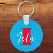 Initial + Name Personalisiert - Einfach anpassen - Schlüsselanhänger (Vorderseite)