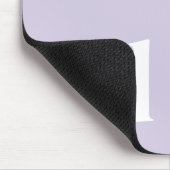 Initial niedlich Light Lila Monogram Mousepad (Ecke)