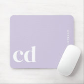 Initial niedlich Light Lila Monogram Mousepad (Mit Mouse)