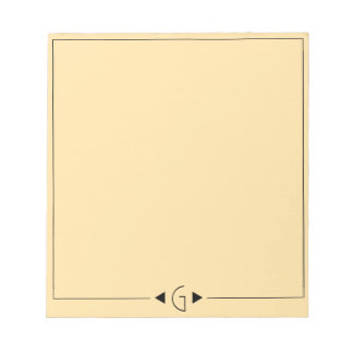 Initial Note Pad Notizblock