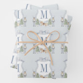 Initial Nutcracker-Wappen-Geschenk für die Aquarel Geschenkpapier Set (Beispiel)