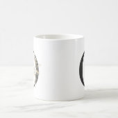 Initial O mit Blume in Weich-Farbe Kaffee Tasse (Mittel)