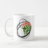 Initial O, Vintag Oleander Coffee Tasse (Links)