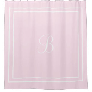 Initial oder Name Rosa Duschvorhang