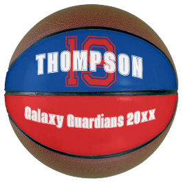 Initial- oder Zahlenteam für Monogramm rot Basketball