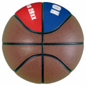 Initial- oder Zahlenteam für Monogramm rot Basketball (Rechts)
