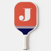 Initial Orange Pickleball Paddle (Rückseite)