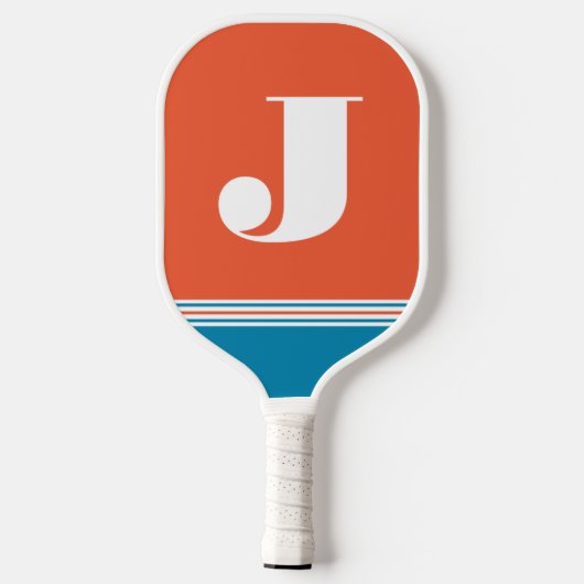Initial Orange Pickleball Paddle (Rückseite)