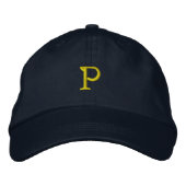 Initial "P" Designer Cap Bestickte Kappe (Vorderseite)