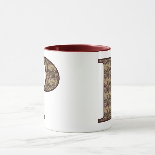 Initial-P-Elegant Tasse (Zentrum)