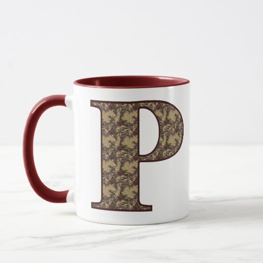 Initial-P-Elegant Tasse (Links)