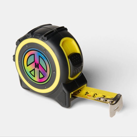 Initial "Peace Sign Custom Maßband (Winkel)