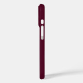 Initial Personalisiert Elegant Burgundy Monogram Case-Mate iPhone Hülle (Rückseite / Links)