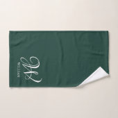 Initial Personalisiert Elegant Emerald Monogram Badhandtuch Set (Handtuch)