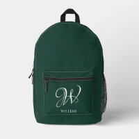 Initial Personalisiert Elegant Emerald Monogram