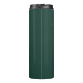 Initial Personalisiert Elegant Emerald Monogram Thermosbecher (Rückseite)