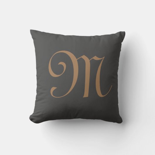 Initial Personalisierte Monogramm Kissen (Vorderseite)