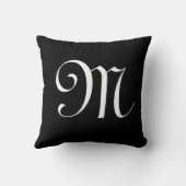 Initial Personalisierte Monogramm Kissen (Rückseite)
