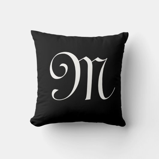 Initial Personalisierte Monogramm Kissen (Vorderseite)