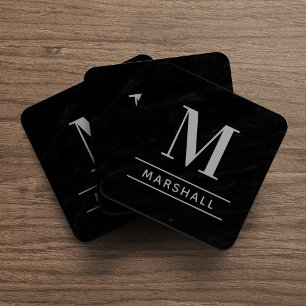 Initial Personalisiertes Monogramm für das klassis Getränkeuntersetzer