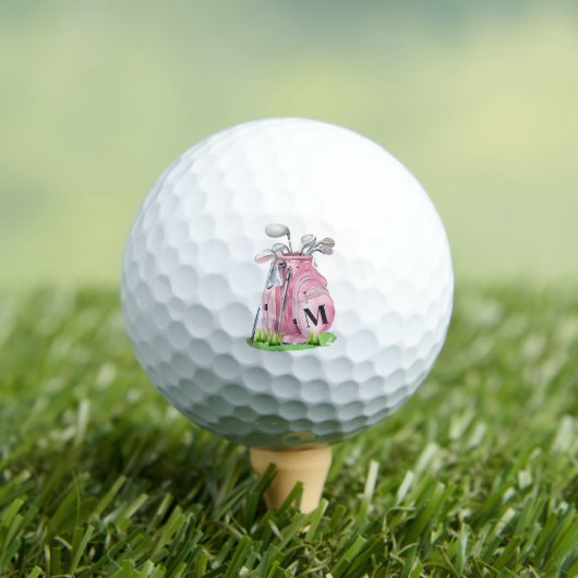 Initial Pink Monogram Golfball (Insitu T-Shirt)