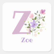 Initial Plus Name Zoe & Blume Design