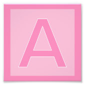 Initial poster letter, Nursery decoration (Vorne)