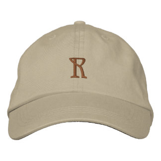 Initial "R" Designer Cap Bestickte Kappe