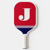 Initial Red Pickleball Paddle (Rückseite)