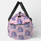 Initial, Rosa und Blau hinzufügen Duffle Bag (Rechts)