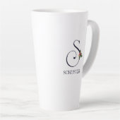 Initial S und Name der Holiday Monogramm Milchtasse (Rechte Ecke)