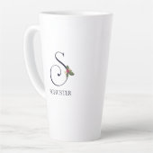 Initial S und Name der Holiday Monogramm Milchtasse (Linke Ecke)