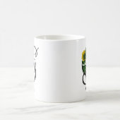 Initial S, Vintage Sonnenblume Kaffee Tasse (Mittel)